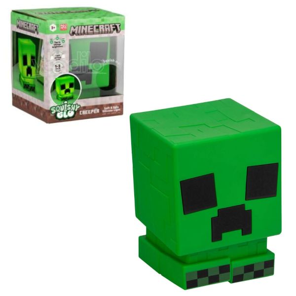 PALADONE – MINECRAFT – Creeper Lampada Squishy Ricaricabile cm (In box cm)…x6…x12